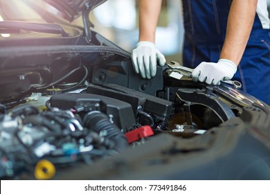 Auto Mechanic Working Garage Repair Service Stock Photo (Edit Now ...