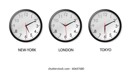 10,946 Time zone clocks Images, Stock Photos & Vectors | Shutterstock