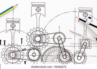 Mechanical Drawing And Drawing Instruments.