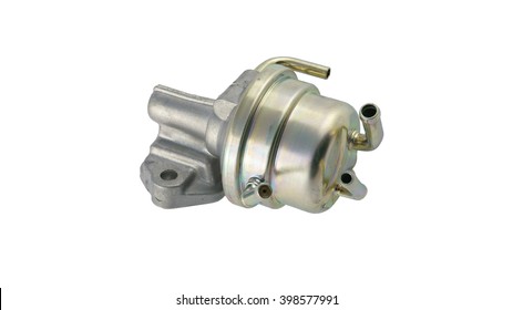 Mechanical Fuel Pump On A White Background