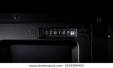 Mechanical odometer in a car