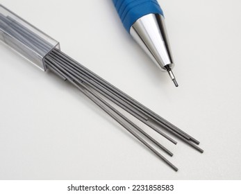 Mechanical pen and mechanical pencil leads - Shutterstock ID 2231858583