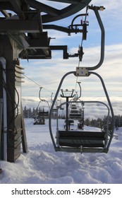 Mechanical Ski Lift, Mt. Hood Oregon.