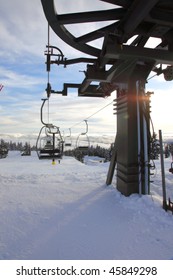 Mechanical Ski Lift, Mt. Hood Oregon.