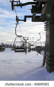 Mechanical Ski Lift, Mt. Hood Oregon.