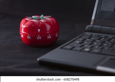 Mechanical Tomato shaped kitchen timer for cooking, studying and working.