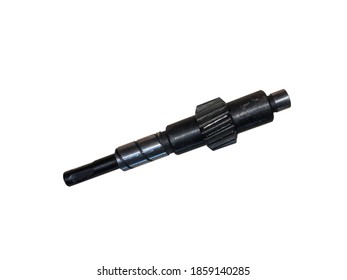 Mechanical Wheel Speed Sensor Car Isolated On While Background. Spare Parts.