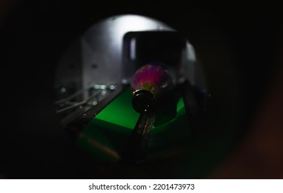 Mechanism Inside Of Reverse Vending Bottle Recycling Machine.