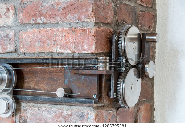 Mechanism Sliding Fireplace Dampers Royalty Free Stock Image