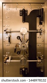 Mechanisme Of An Old Safe Deposit Box Lock