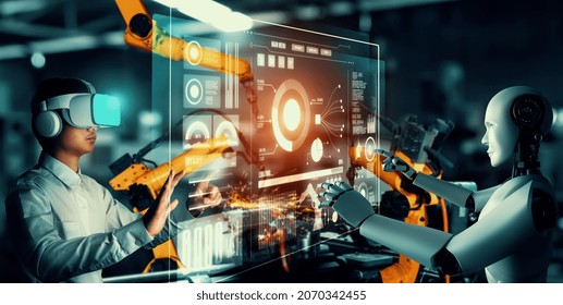 1,395 Robots Humans Working Together Images, Stock Photos & Vectors ...