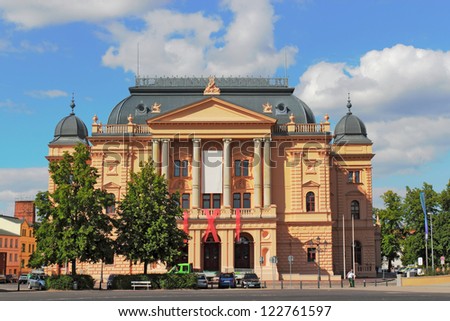 Similar – Image, Stock Photo Column with Schwerin city castle in the background