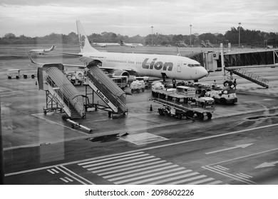 Medan, 21st October 2021. Lion Air On The Kualanamu International Airport