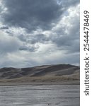 Medano creek at the foot of the Great Sand Dunes