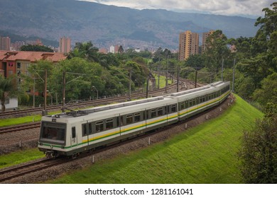 Medellin, Antioquia / Colombia - July 09, 2017. The Medellín Metro Is A Massive Rapid Transit System That Serves The City 