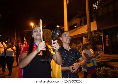 Medellin, Antioquia, Colombia, November 26, 2019. Young People Show Posters Alluding To The Protest Over The Death Of Dylan Cruz.