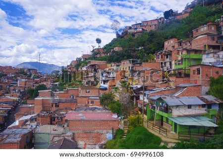 Similar – Foto Bild colorfulPOVERTY Medellín