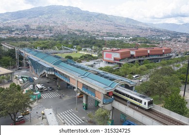 Medellin, Colombia - April 20, 2015 - University Metro Station And Park Explora.