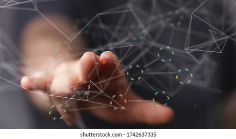 media binary code interface digital touch