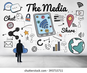 The Media Information Communication Message Concept - Shutterstock ID 393715711