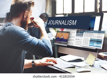 Media Journalism Global Daily News Content Concept