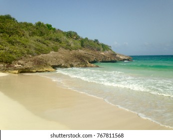 Media Luna Beach On Vieques, Puerto Rico.