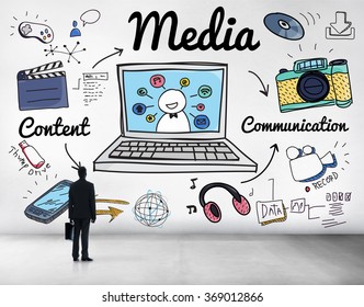 Media Multimedia Social Media Online Concept - Shutterstock ID 369012866
