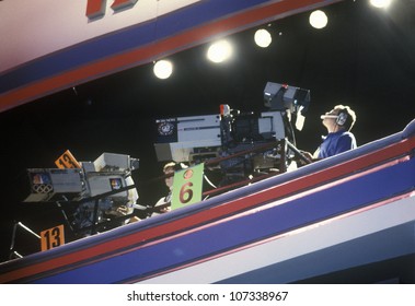 Media News Coverage At The 1992 Democratic National Convention At Madison Square Garden, New York