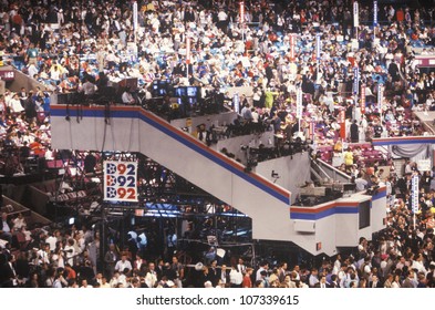 Media Press Platform At The 1992 Democratic National Convention At Madison Square Garden