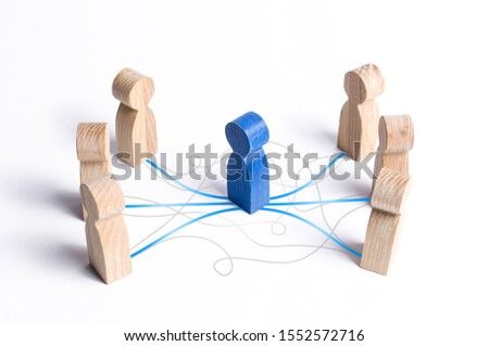 The Mediator establishing contact between people. Mediation Service. dialogue, increasing understanding and effectiveness of the negotiation process. Diplomatic conversation in an official format. Stock photo © 