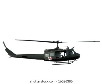 Medic Army Bell Huey UH-1 Series Iroquois Helicopter