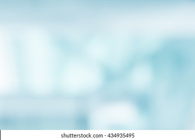 Abstract Blurred Hospital Corridor Blue Color Stock Photo 1029414259 ...