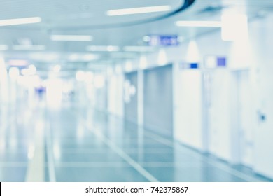 Medical Blurred Background Modern Hospital Hall Stock Photo 742375867 ...