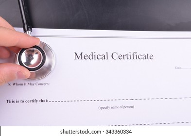 Medical Certificate And Medical Record