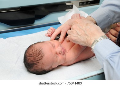 Medical Checkup For Healthy Newborn Infant Baby