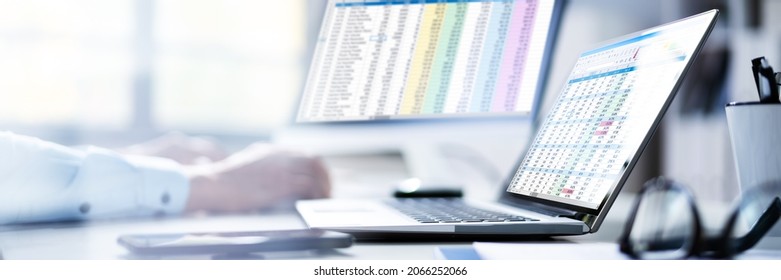 Medical Coding Bill And Billing Codes Spreadsheets - Shutterstock ID 2066252066