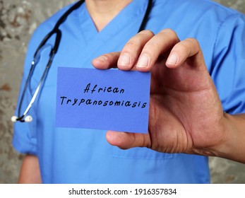Medical concept about African Trypanosomiasis with inscription on the page. - Shutterstock ID 1916357834