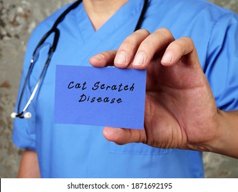 Medical concept meaning Cat Scratch Disease with inscription on the page. - Shutterstock ID 1871692195