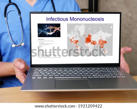 Medical concept meaning Infectious Mononucleosis  with inscription on the sheet.
 Stock photo © 