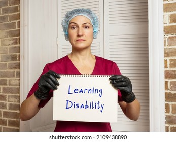 Medical Concept Meaning Learning Disability With Sign On The Sheet.
