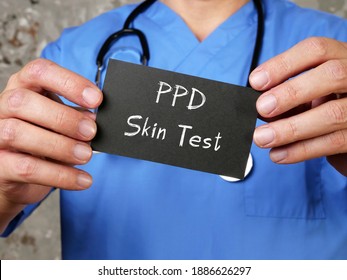 Medical Concept Meaning Tuberculosis Skin Test PPD Skin Test With Inscription On The Page.
