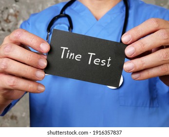 Medical Concept Meaning Tuberculosis Skin, PPD Skin Tine Test With Inscription On The Sheet.
