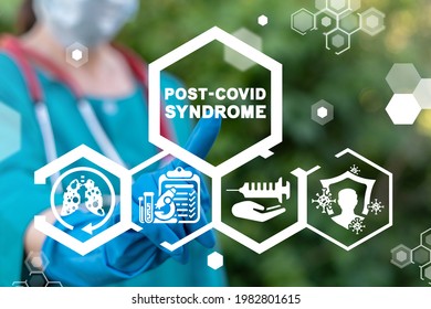 Medical Concept Of Post-covid Syndrome. Long COVID. Post COVID-19 Stage.