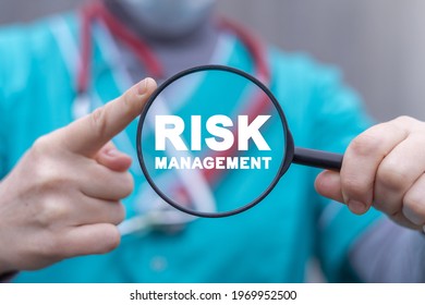 Medical Concept Of Risk Management. Medicine Risk Analysis And Control.