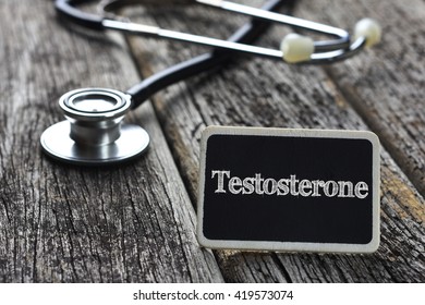 Medical Concept Testosterone Word Written On Stock Photo 419573074 ...