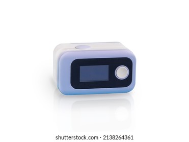 Medical control and diagnostic device - pulse oximeter. Isolated object.