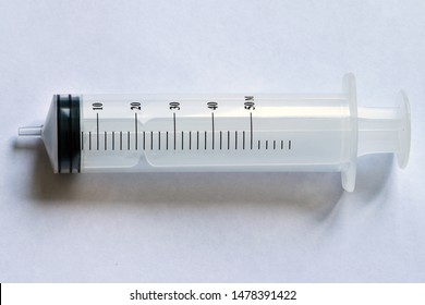 Medical Disposable Syringe 50ml On White Stock Photo 1478391422 