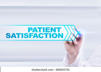 Medical Doctor Drawing Patient Satisfaction On Stock Photo 600455741 ...