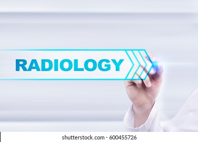 Medical Doctor Drawing Radiology On Virtual Stock Photo 600455726 ...