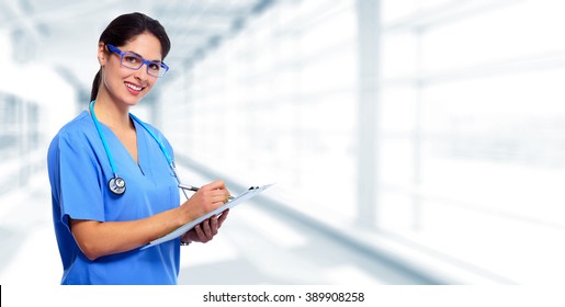 Medical Doctor Writing Prescription.